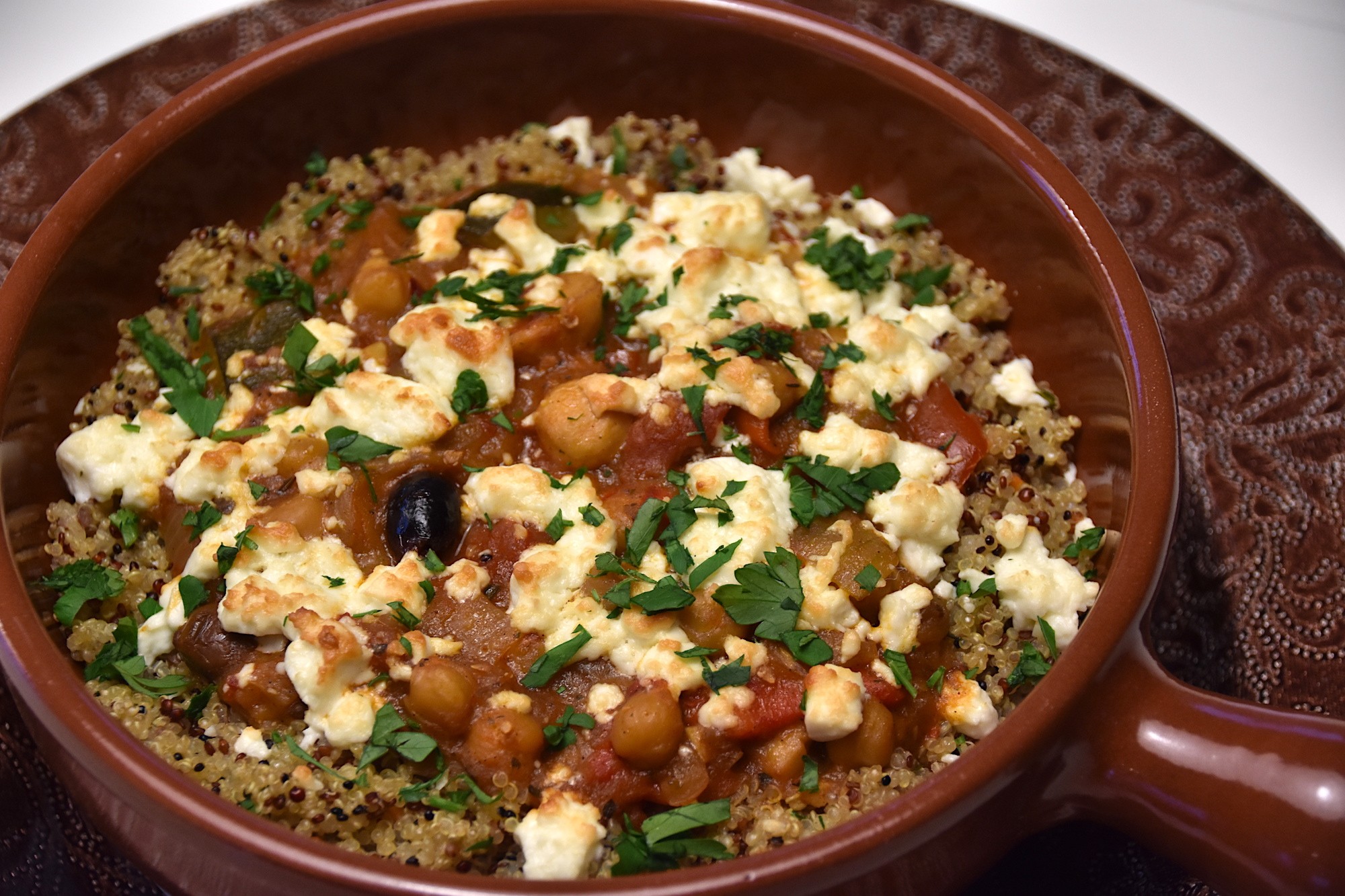 Marokkaans groentestoofpotje met quinoa