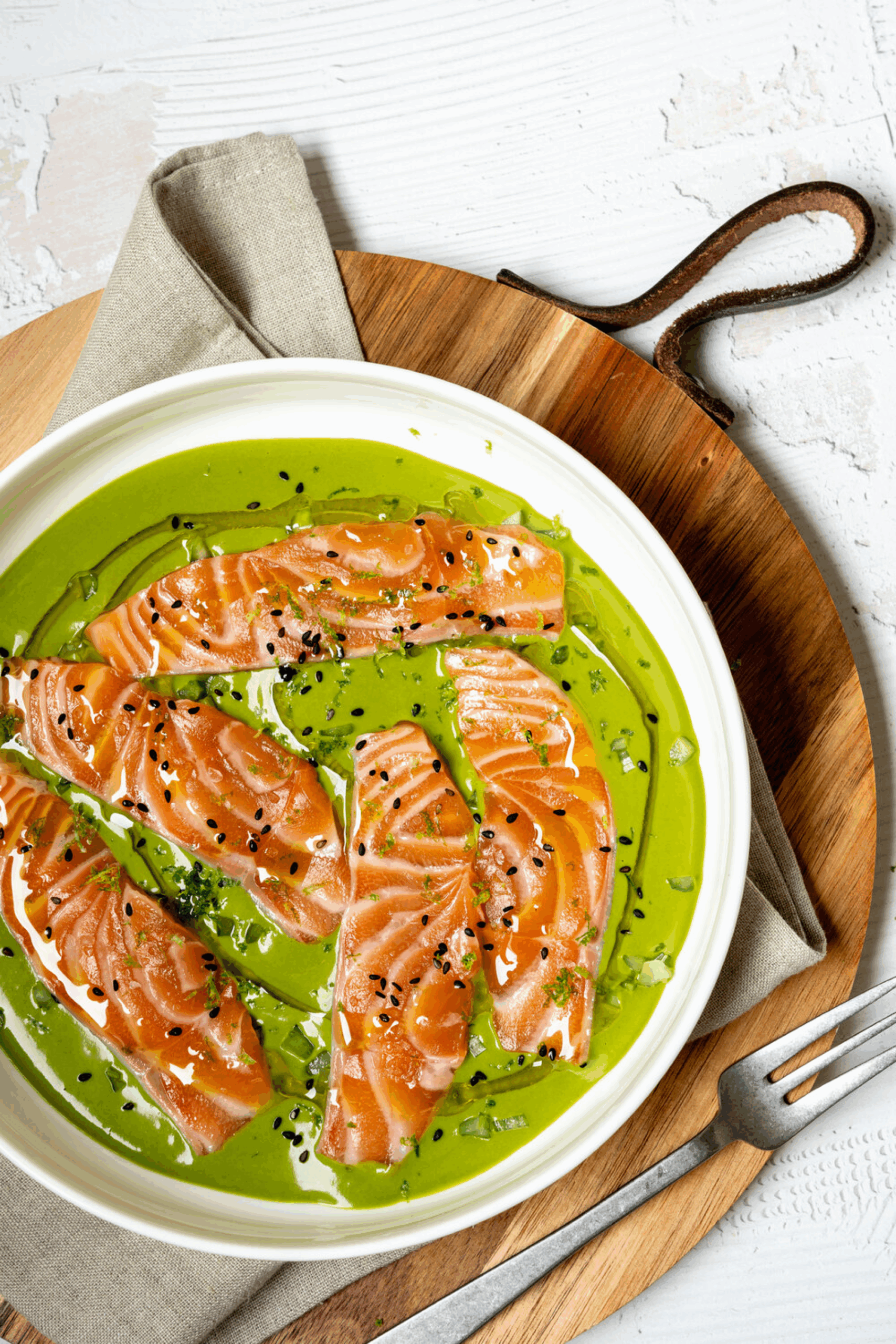 Thaise sashimi van zalm