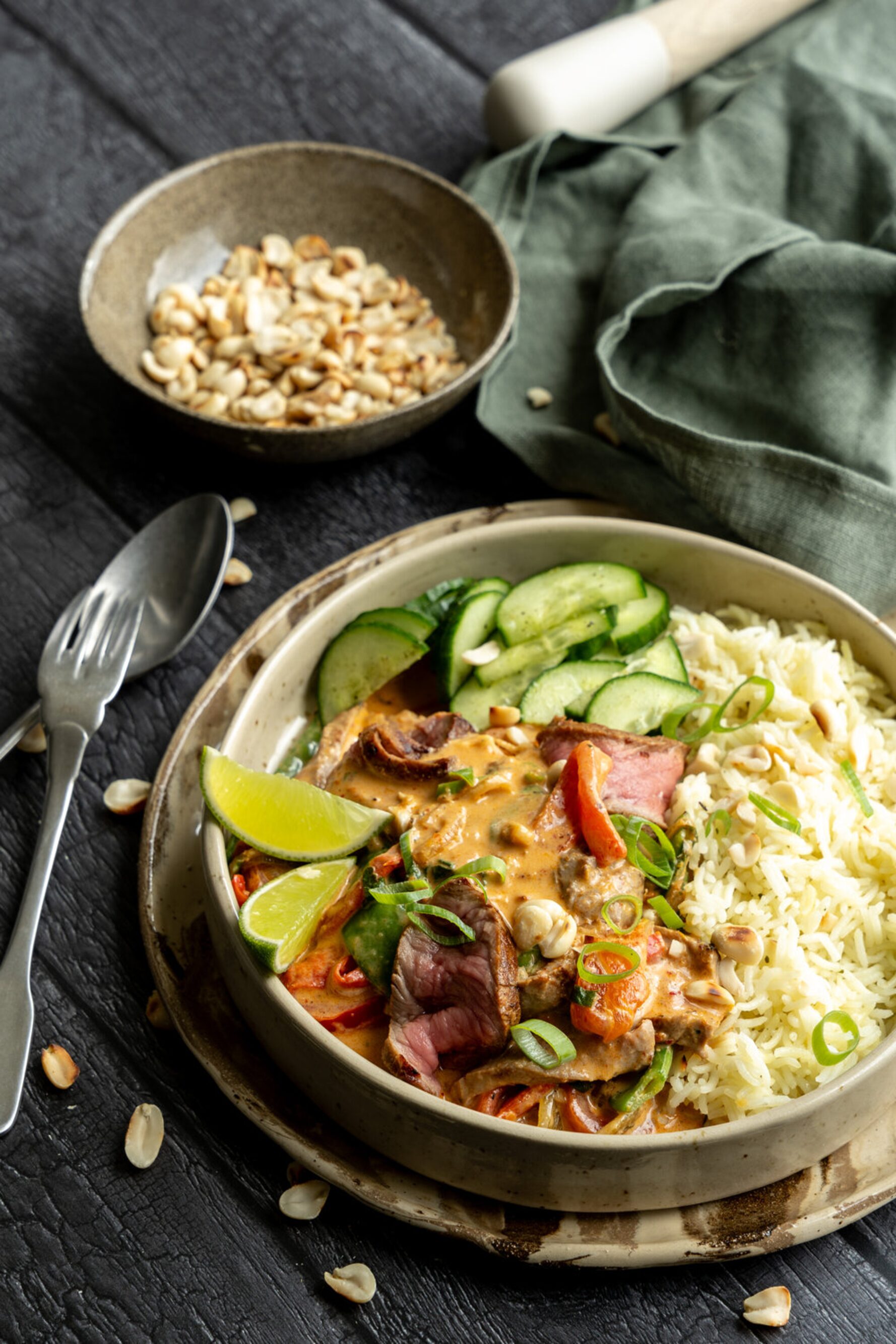 Thaise rode curry met rundsvlees
